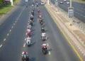 Over 400 Harley owners ride for breast cancer awareness